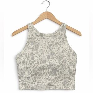 Lululemon align high neck tank size 4 Cheetah Camo Antique White multi